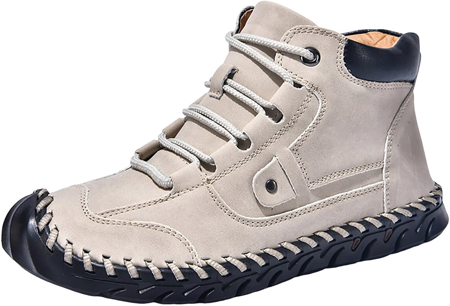 

Кроссовки для мужчин IWIHMIV, противоскользящие, для ходьбы, легкие беговые, для улицы, повседневные, спортивные, теннисные, бежевый