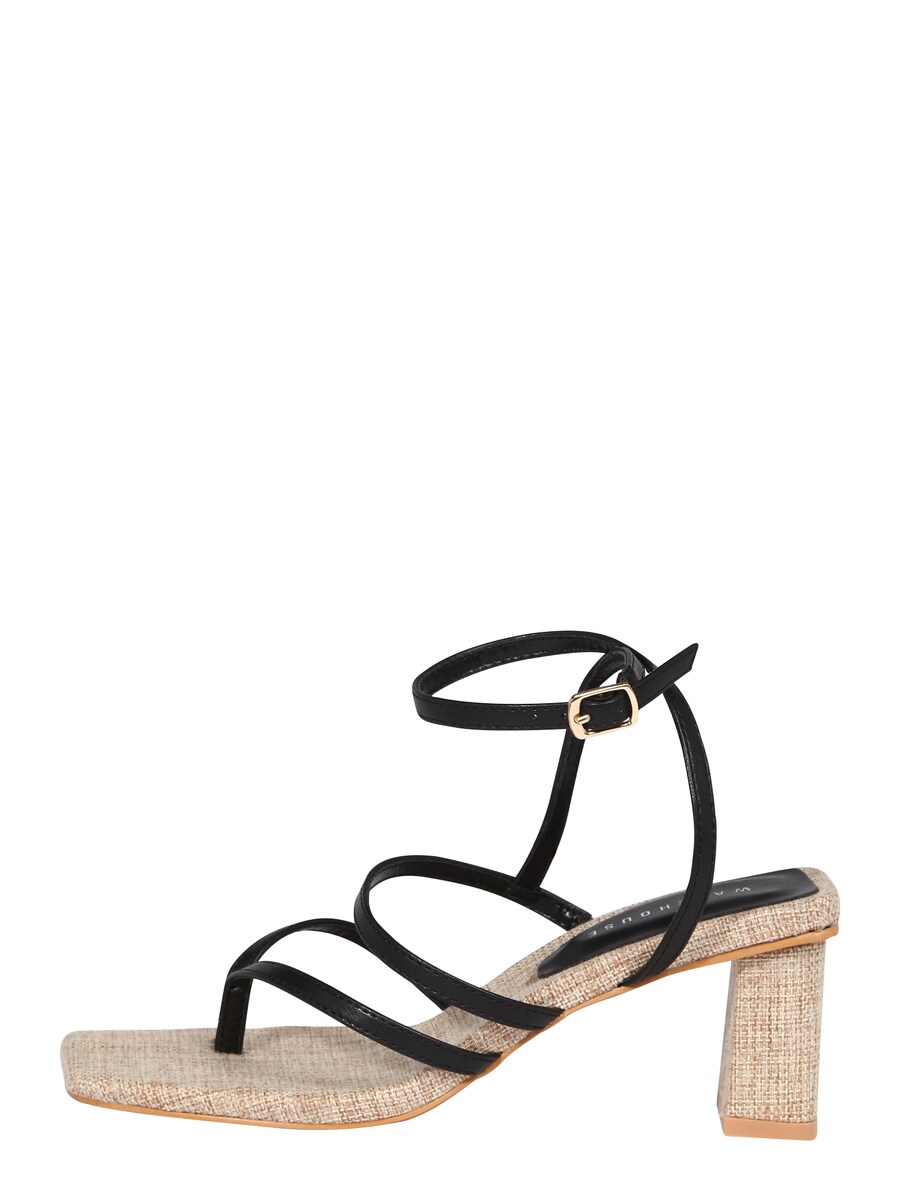 Сандалии с т-образным ремешком Warehouse T-Bar Sandals, черный