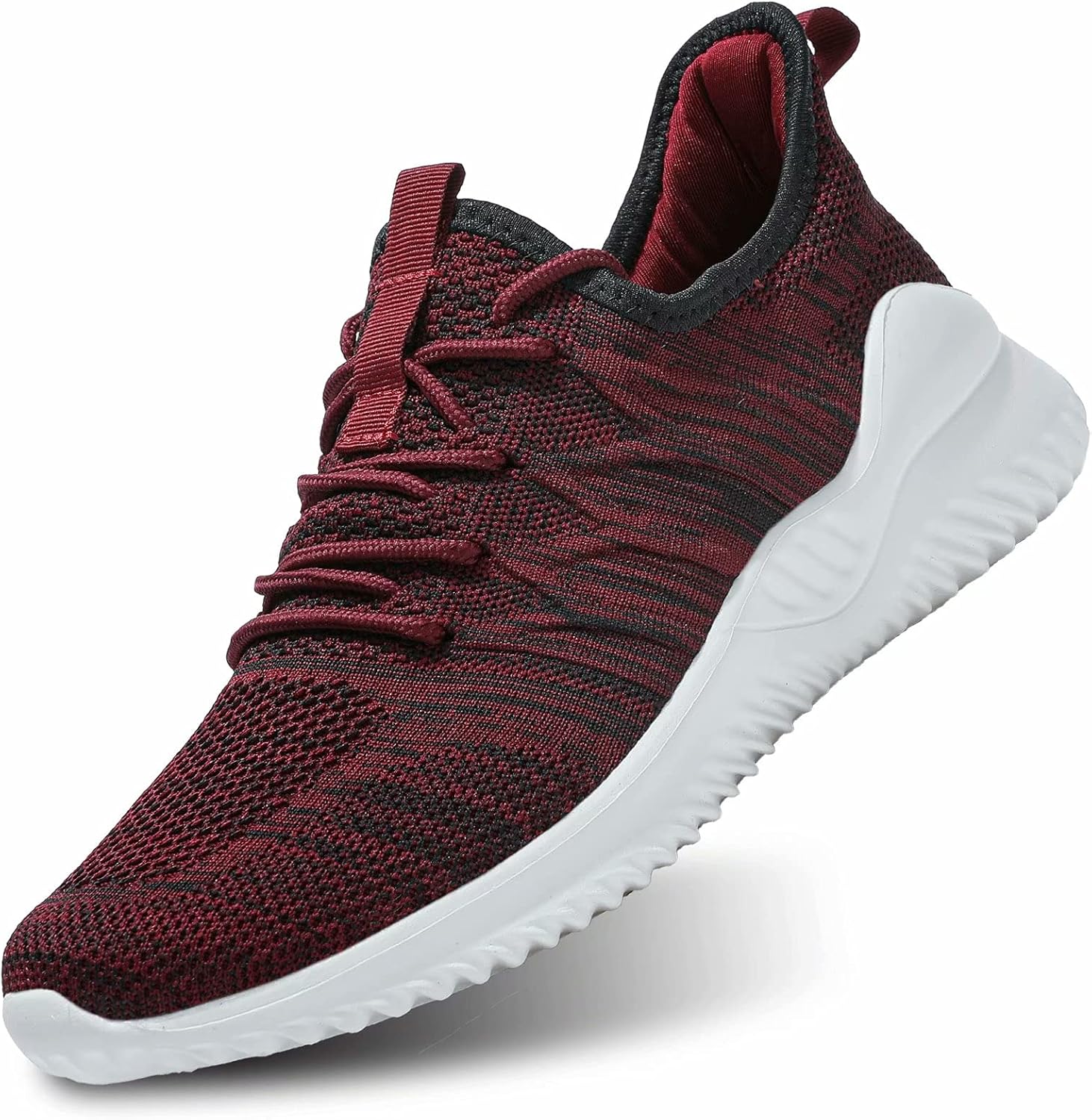 

Мужские кроссовки для бега, слипоны для ходьбы, легкие, дышащие, повседневные с мягкой подошвой Keezmz, Drak Red