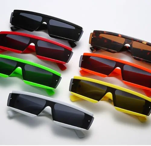 

Модные квадратные солнцезащитные очки 2026 года для женщин и мужчин, летние панк-очки в черной, зеленой и красной оправе, солнцезащитные очки UV400 MTZJH, Red