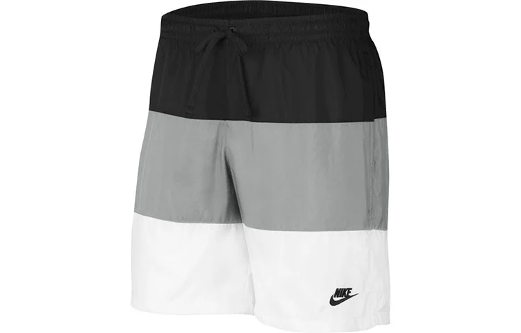 Nike Повседневные шорты мужские black white gray