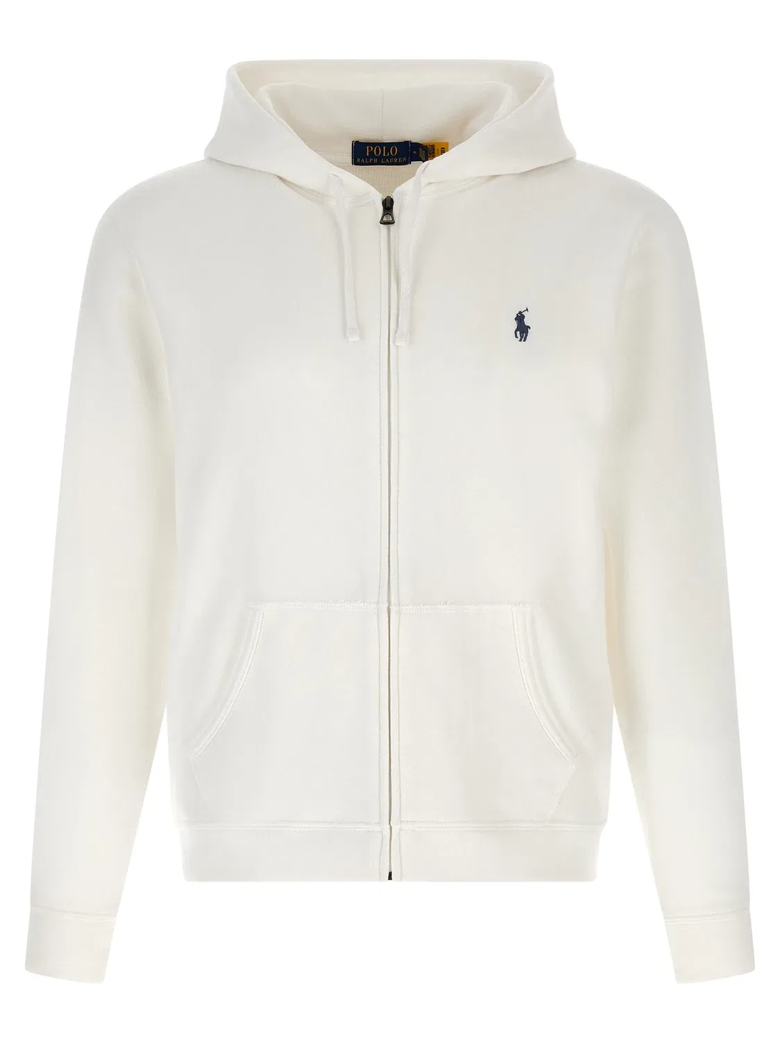 Худи из хлопковой ткани с начесом POLO RALPH LAUREN, белый