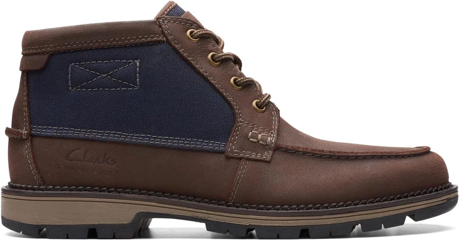 Мужские мокасины-оксфорды Clarks Maplewalk, Dark Brown — фото 2