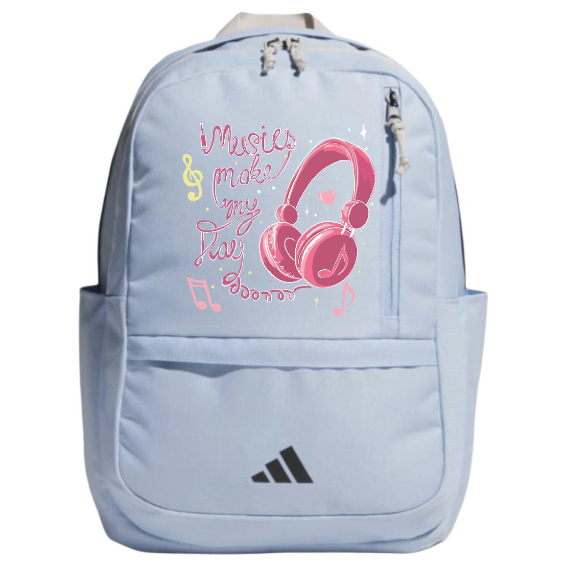 

Adidas Тканевый рюкзак унисекс глянцевый синий, Headphone