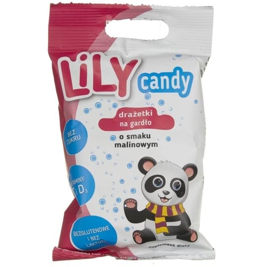 

7Pharma, Lily Candy, драже для горла со вкусом малины, 40 г