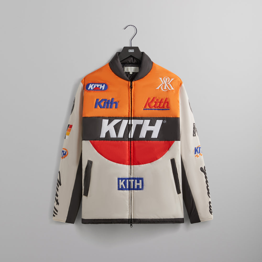 

Куртка Kith Full Zip Brixton Puffed Shirt Jacket, цвет Sandrift