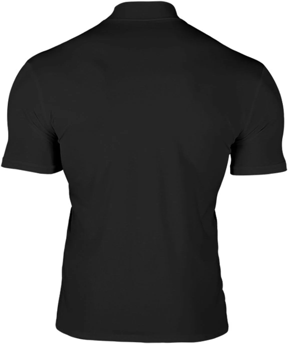 Мужская футболка-водолазка с коротким рукавом Slim Fit — фото 2