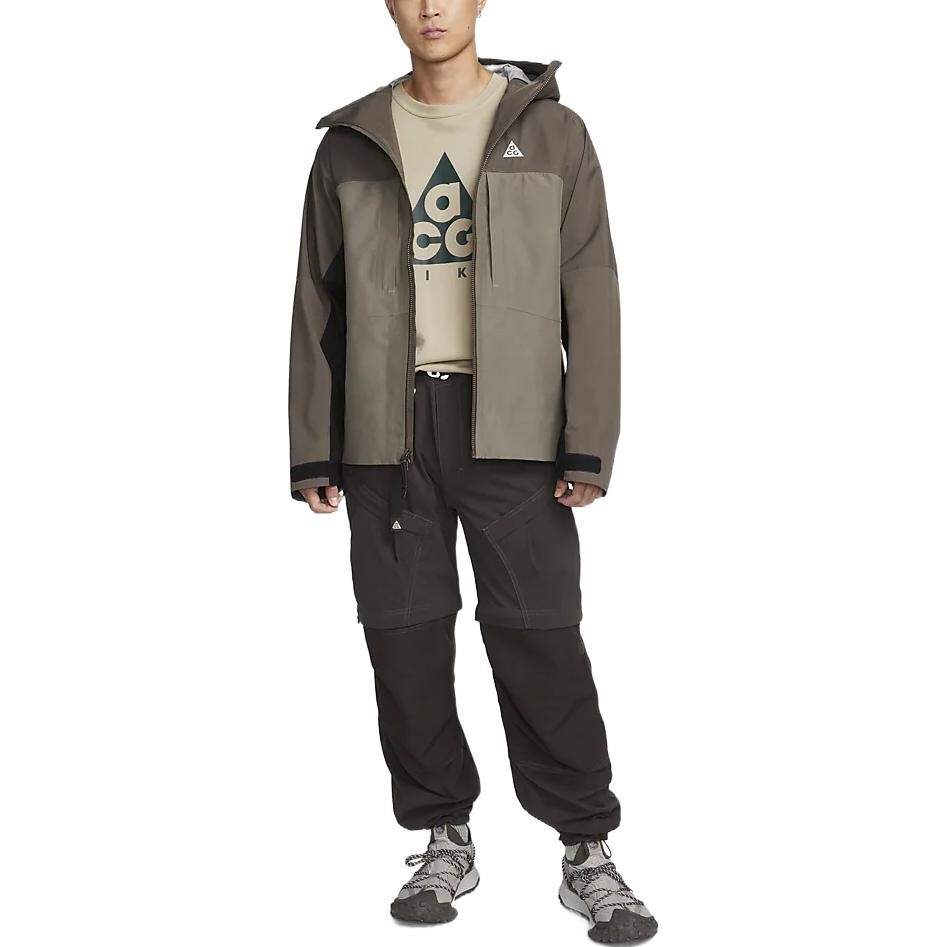 Куртка ACG Storm-FIT ADV Gore-Tex Misery Ridge Размеры Азии Nike, оливково-серый/черный/белый — фото 3