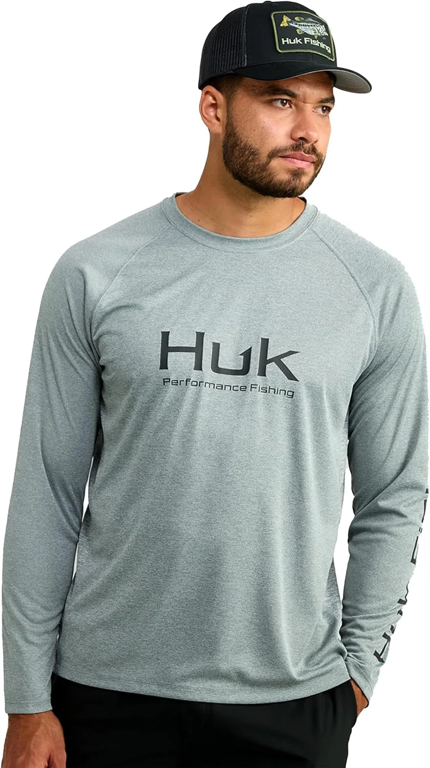 

HUK мужская рыболовная рубашка с длинным рукавом Pursuit Vented (+30 UPF)