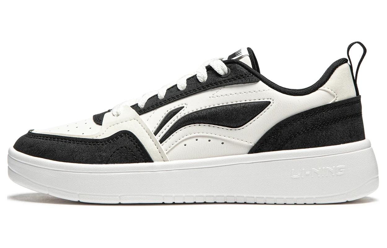 

Кроссовки LINING Acer Truncatum Skateboarding Shoes Women's Low-top Black/White, черный/белый