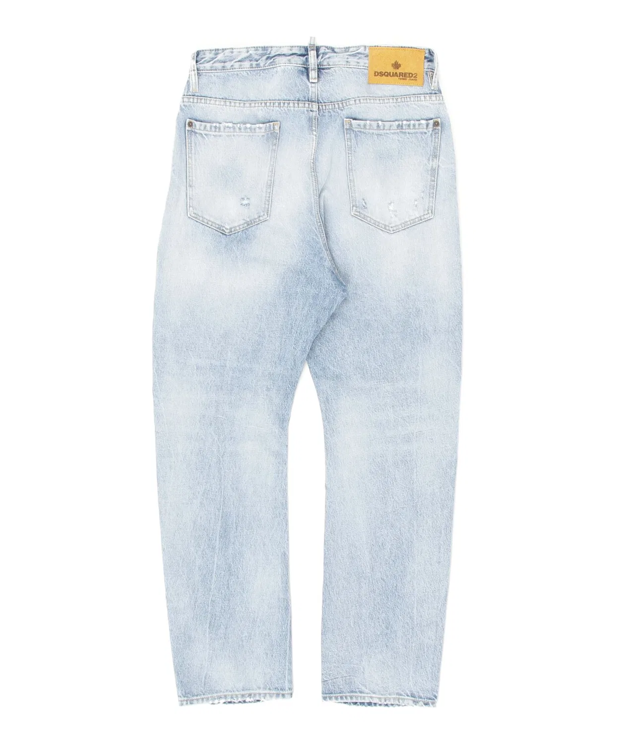 Джинсы зауженные Dsquared2 London Bro Jean Light Diagonale Wash, синие — фото 2