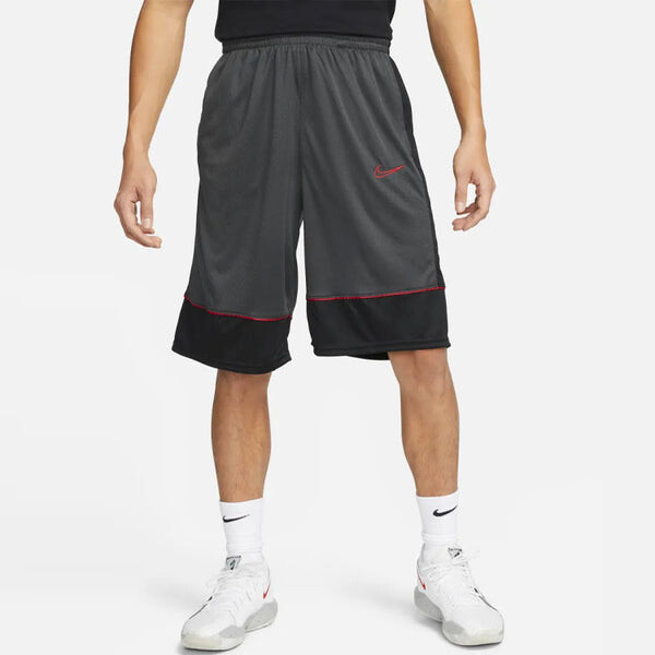 Шорты men's dri-fit contrast color stitching elastic waistband sports black gray shorts Nike, мультиколор — фото 4