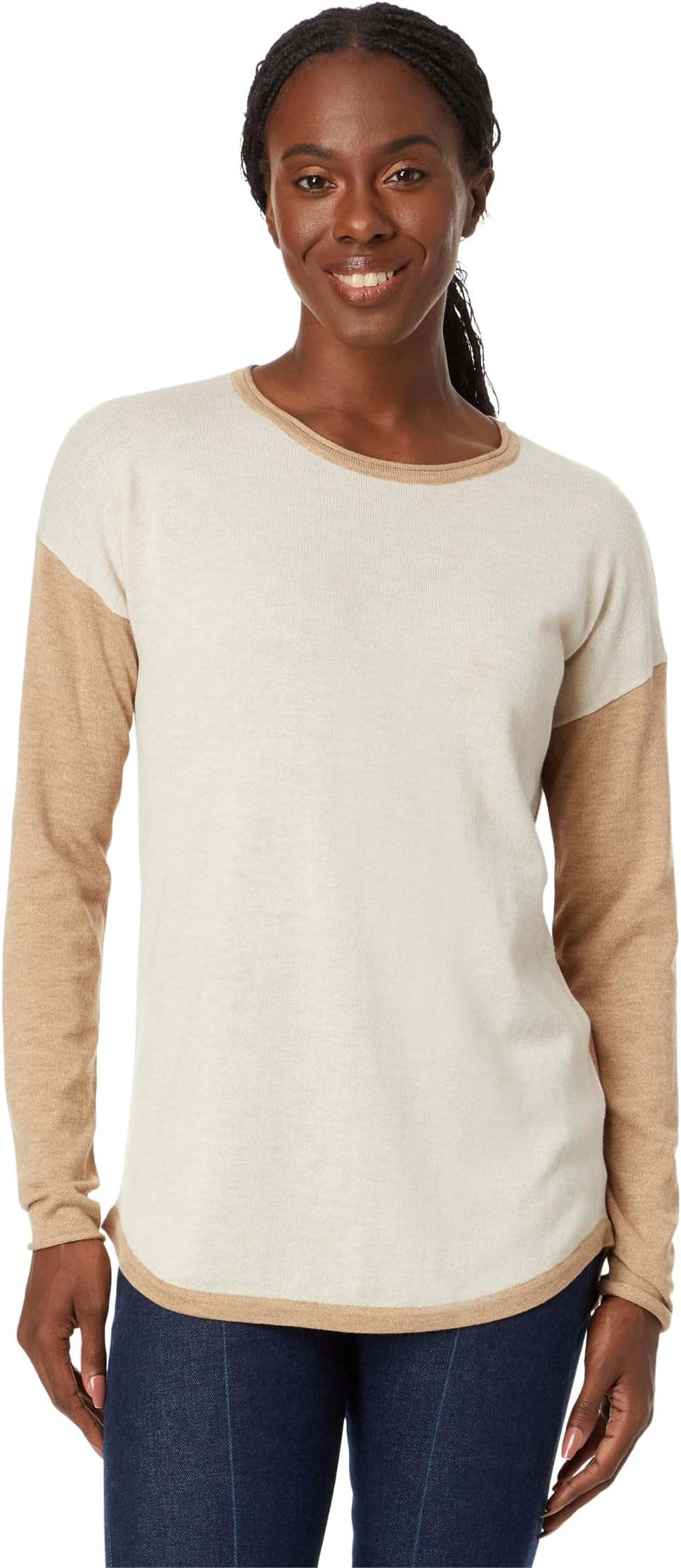 

Свитер Smartwool Shadow Pine Color-Block Sweater, цвет Almond Heather