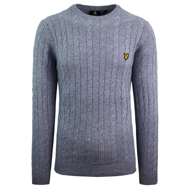 

Свитер косой вязки для дома Lyle & Scott, синий