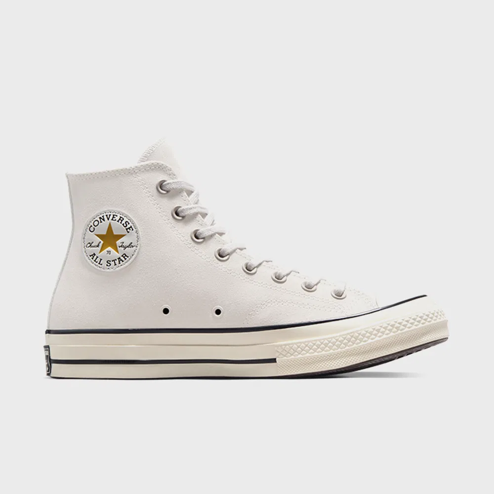 Мужские высокие кеды Chuck 70 Suede Pale Putty от Converse