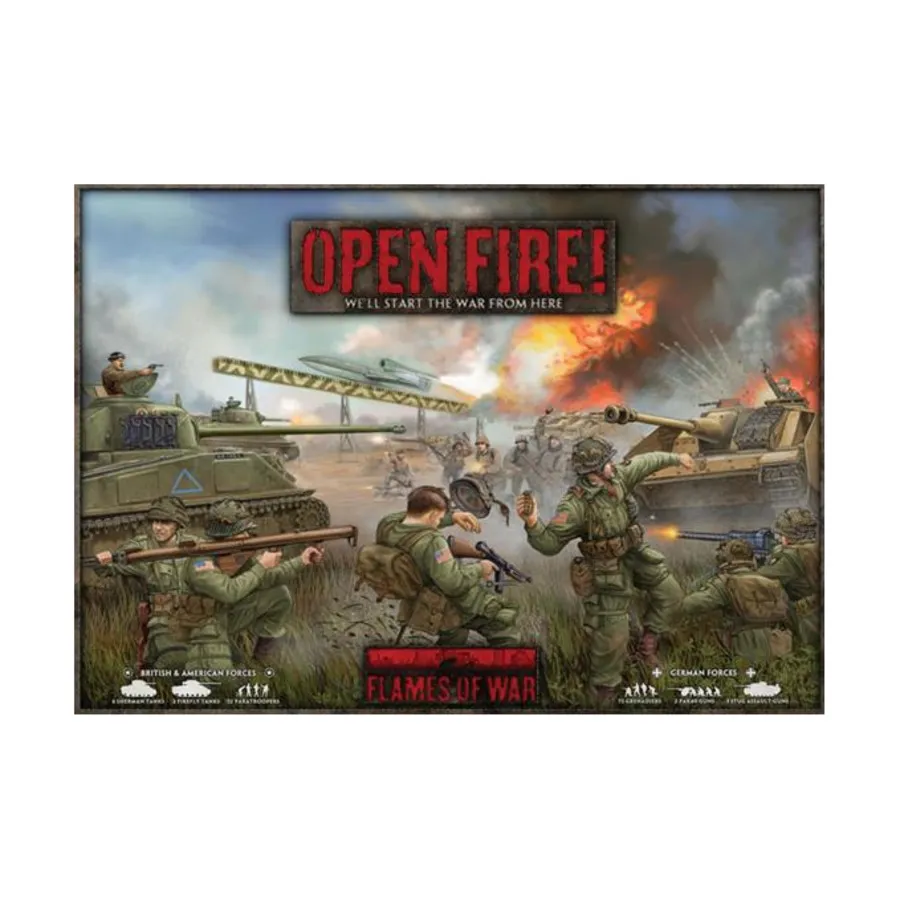 

Открытый огонь! - Мы начнем войну отсюда, Flames of War - Open Fire! - Core & Assorted