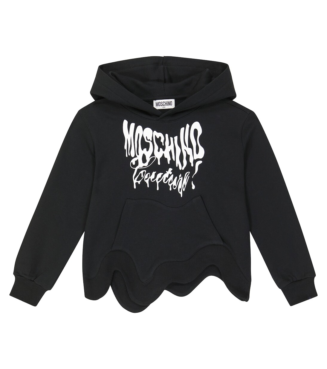 

Толстовка из хлопкового джерси с принтом Moschino, черный