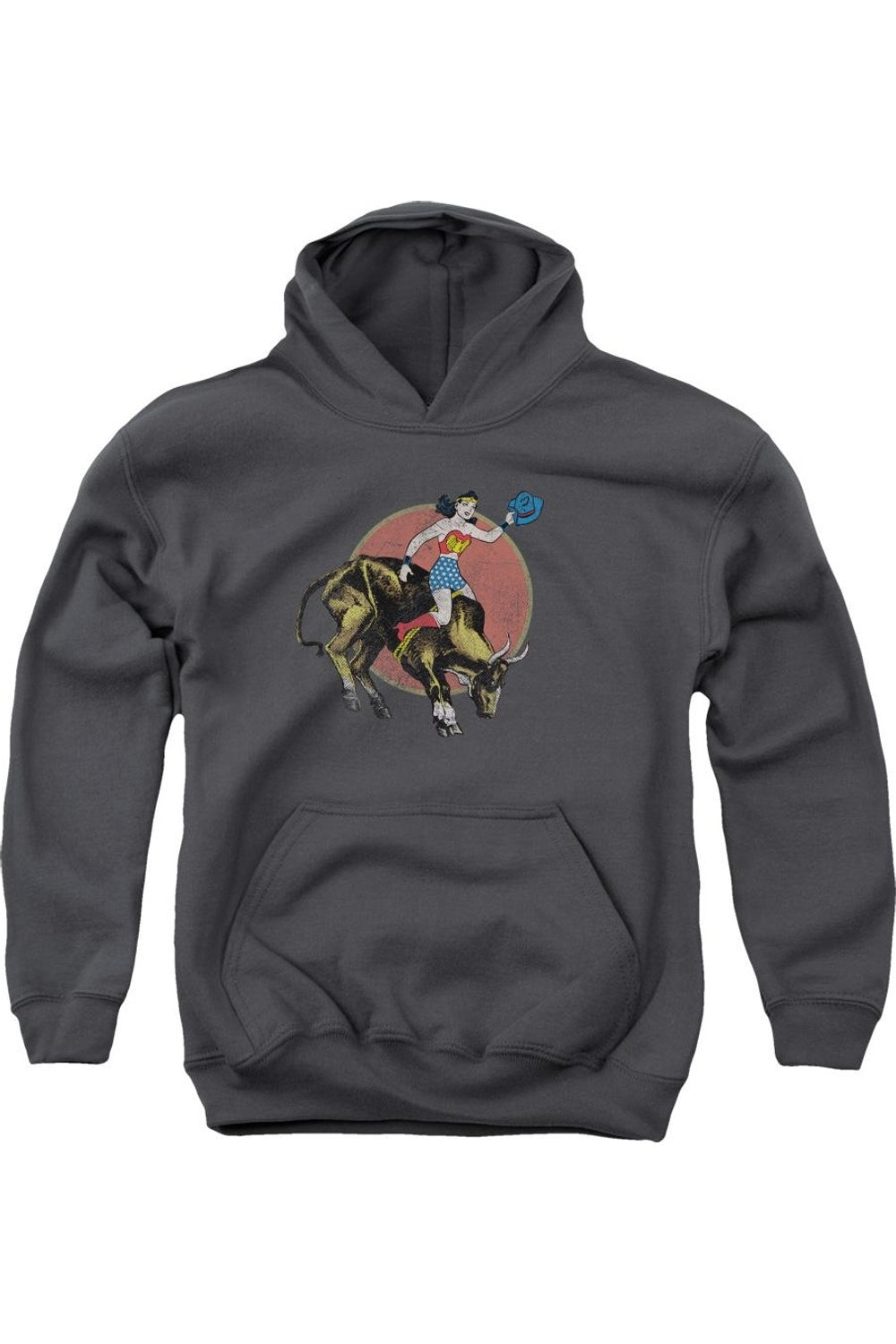 

Толстовка с капюшоном для детей "Justice League of America Bull Rider" Gildan, Charcoal