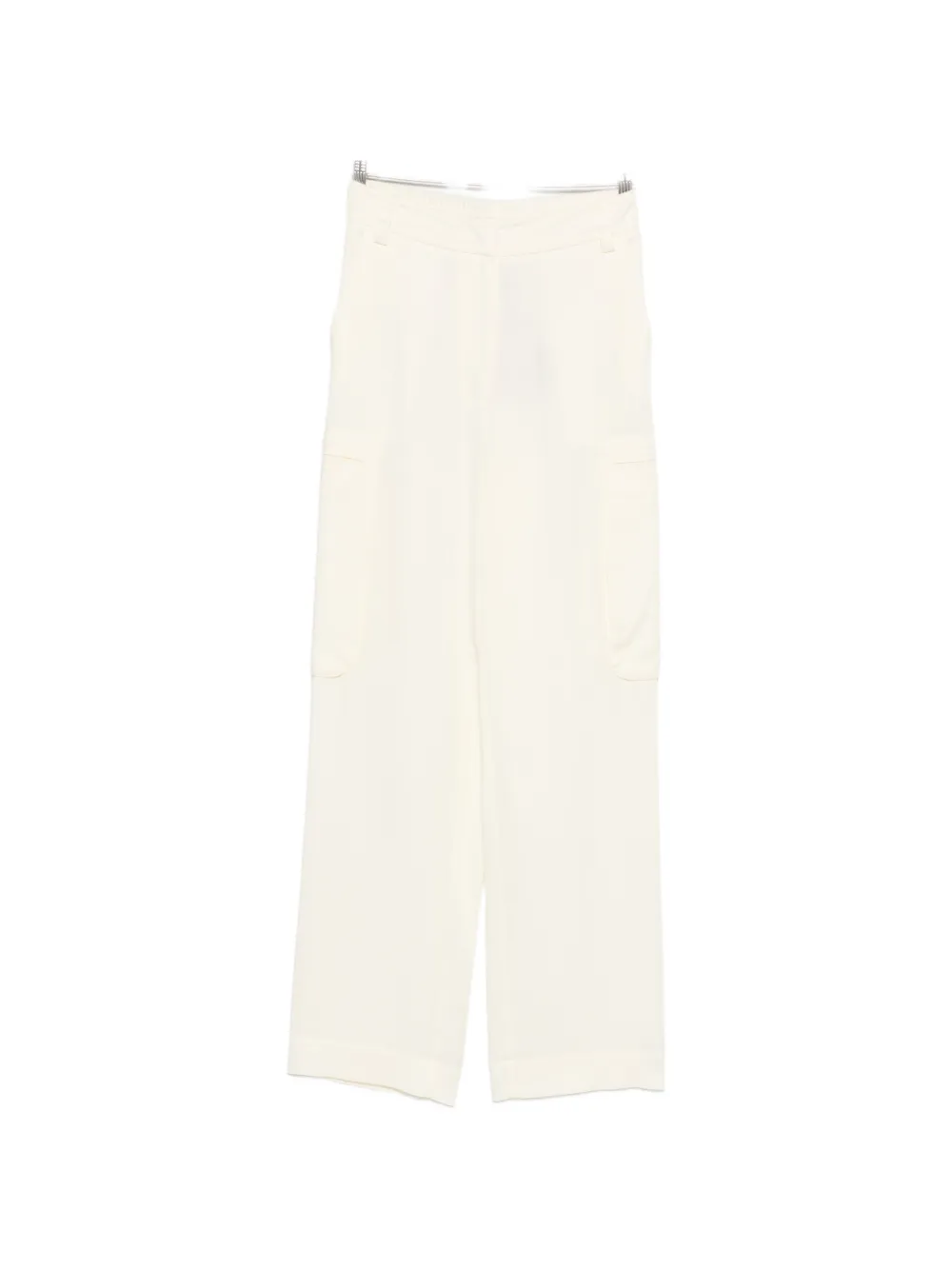 

Прямые брюки с накладными карманами Twinset, бежевый