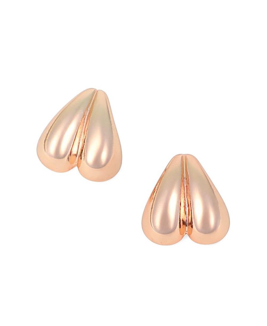 

Женские серьги-гвоздики Сердце-капелька - розовое золото SOHI, Gold