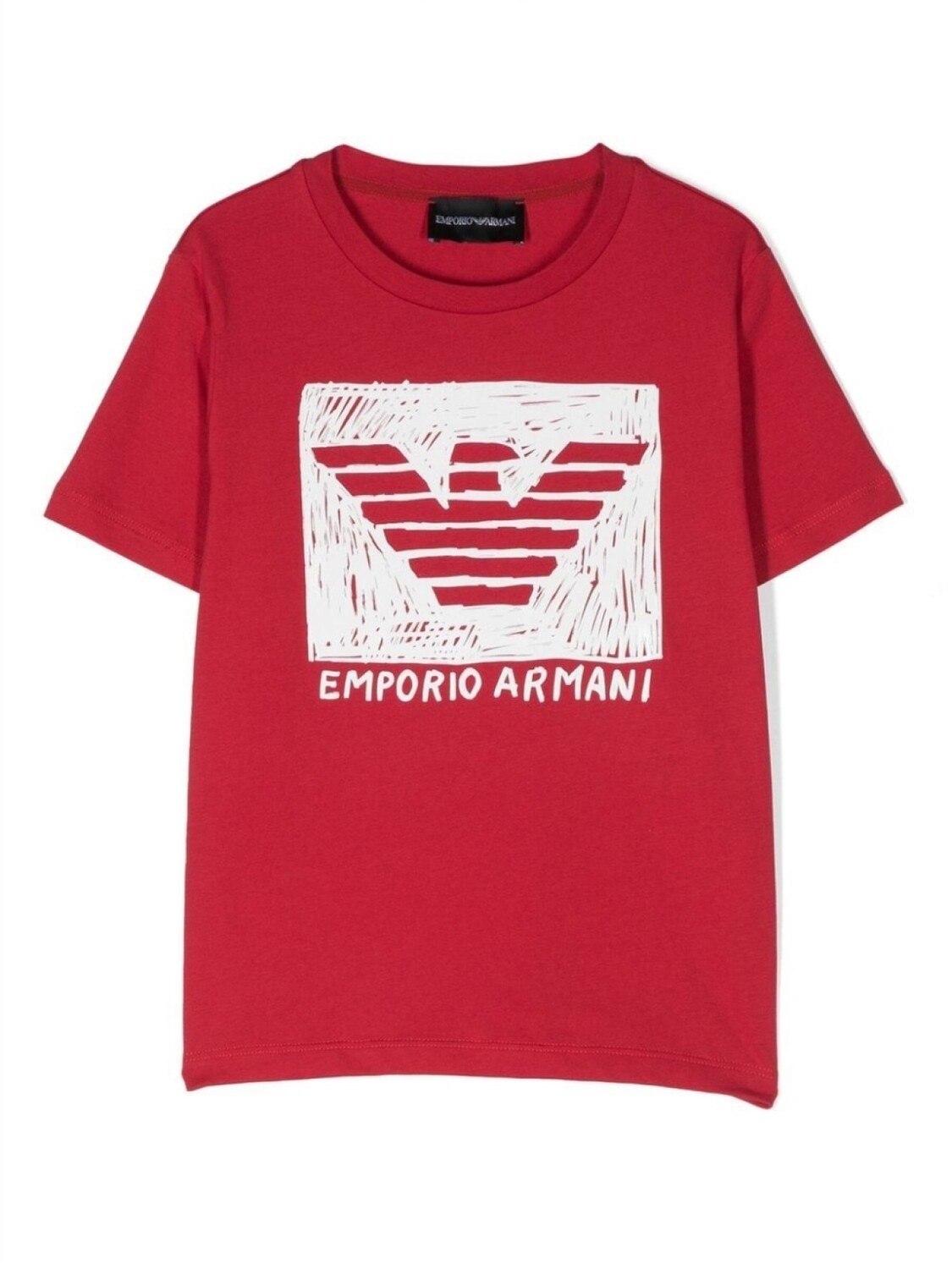

Emporio Armani футболка с логотипом, красный