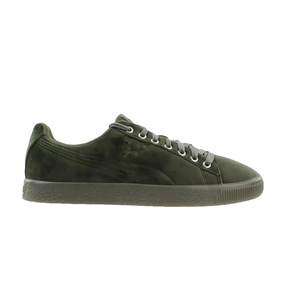 Кроссовки Clyde Velour Ice Puma, зеленый