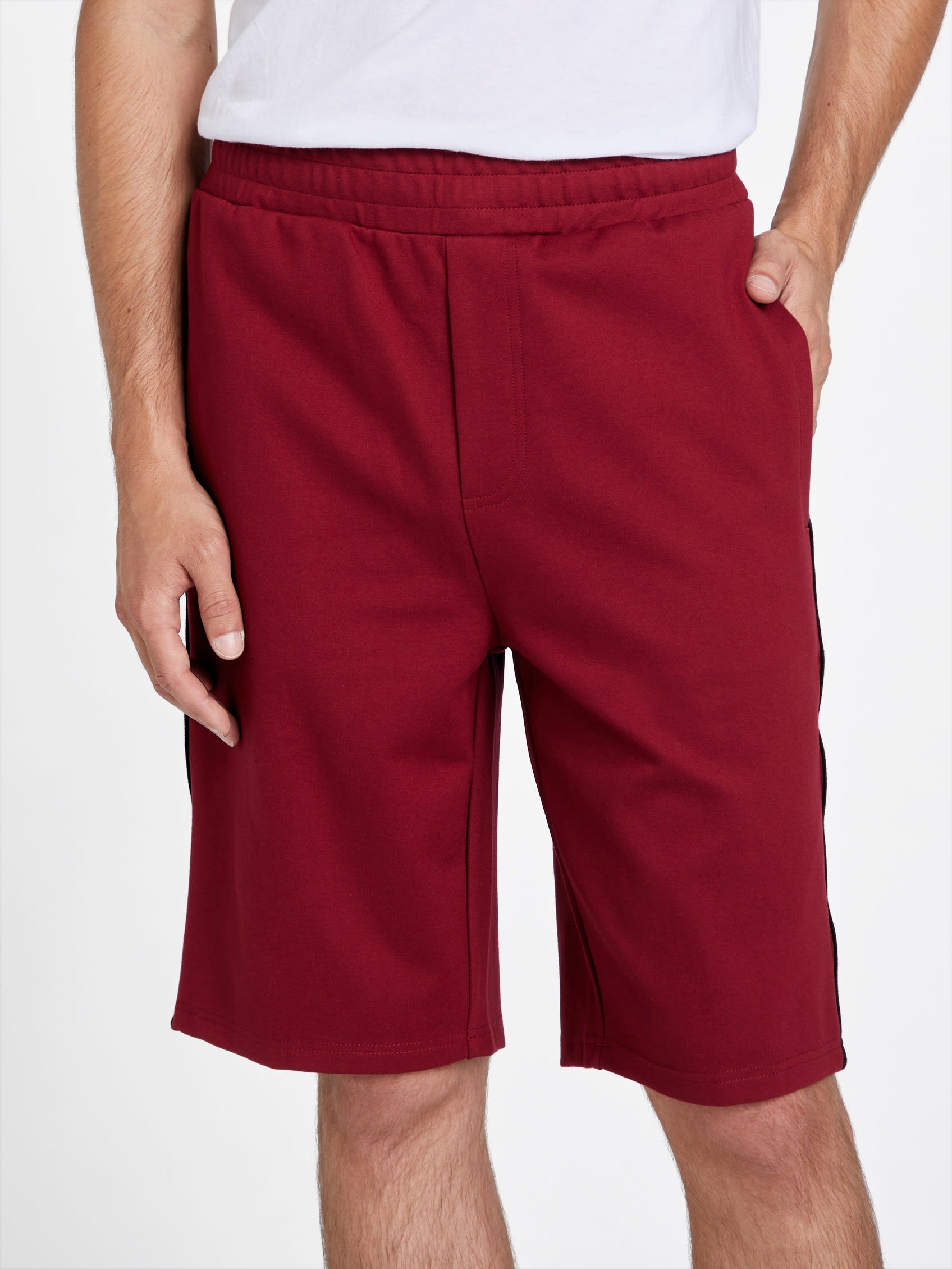 

Шорты Mateo с логотипом и лентой Guess Factory, цвет ravishing red