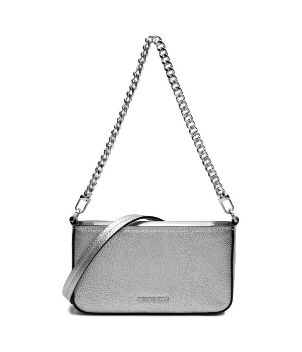 

Кожаная сумка через плечо Bryant Michael Kors, серебряный