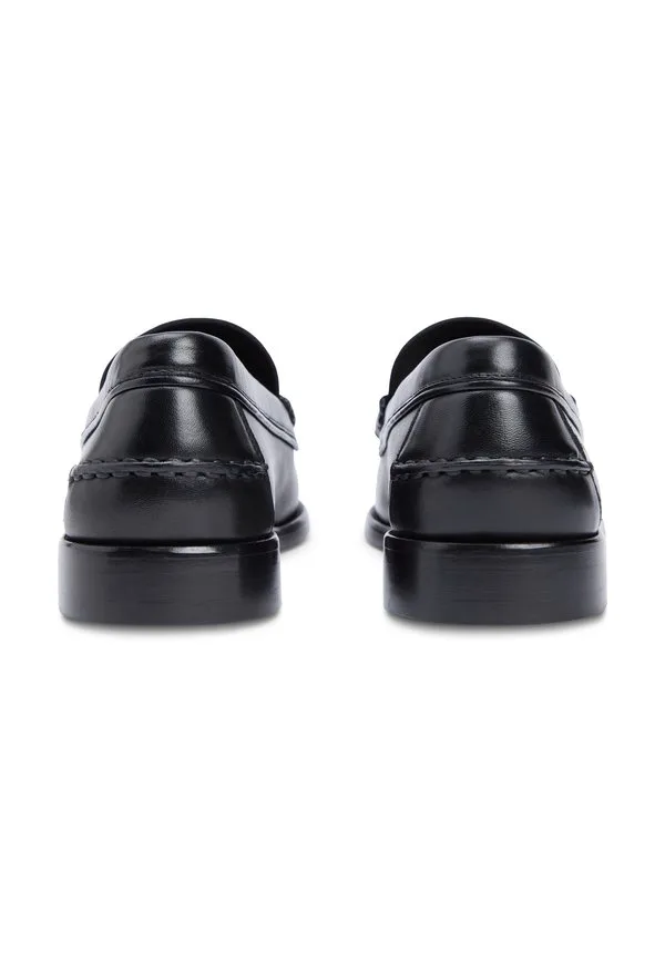 Кожаные лоферы с цветными блоками и слипоны Tommy Hilfiger, Black — фото 3