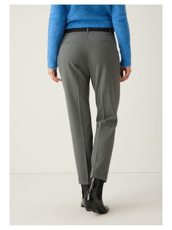 

More & More Классические деловые брюки теплого серого меланжевого цвета