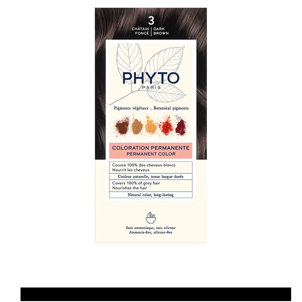

Краска для волос Phytocolor Phyto, цвет 3-castaño oscuro, 4 шт.