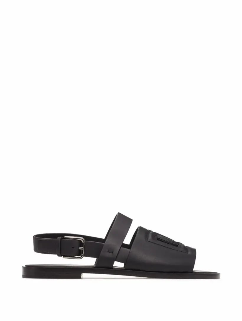 

Кожаные сандалии DG Dolce&Gabbana, черный