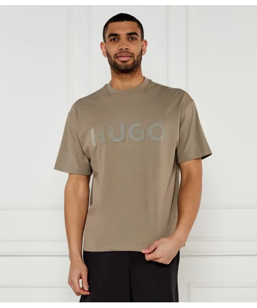

Футболка Динки Oversize fit Hugo, бежевый
