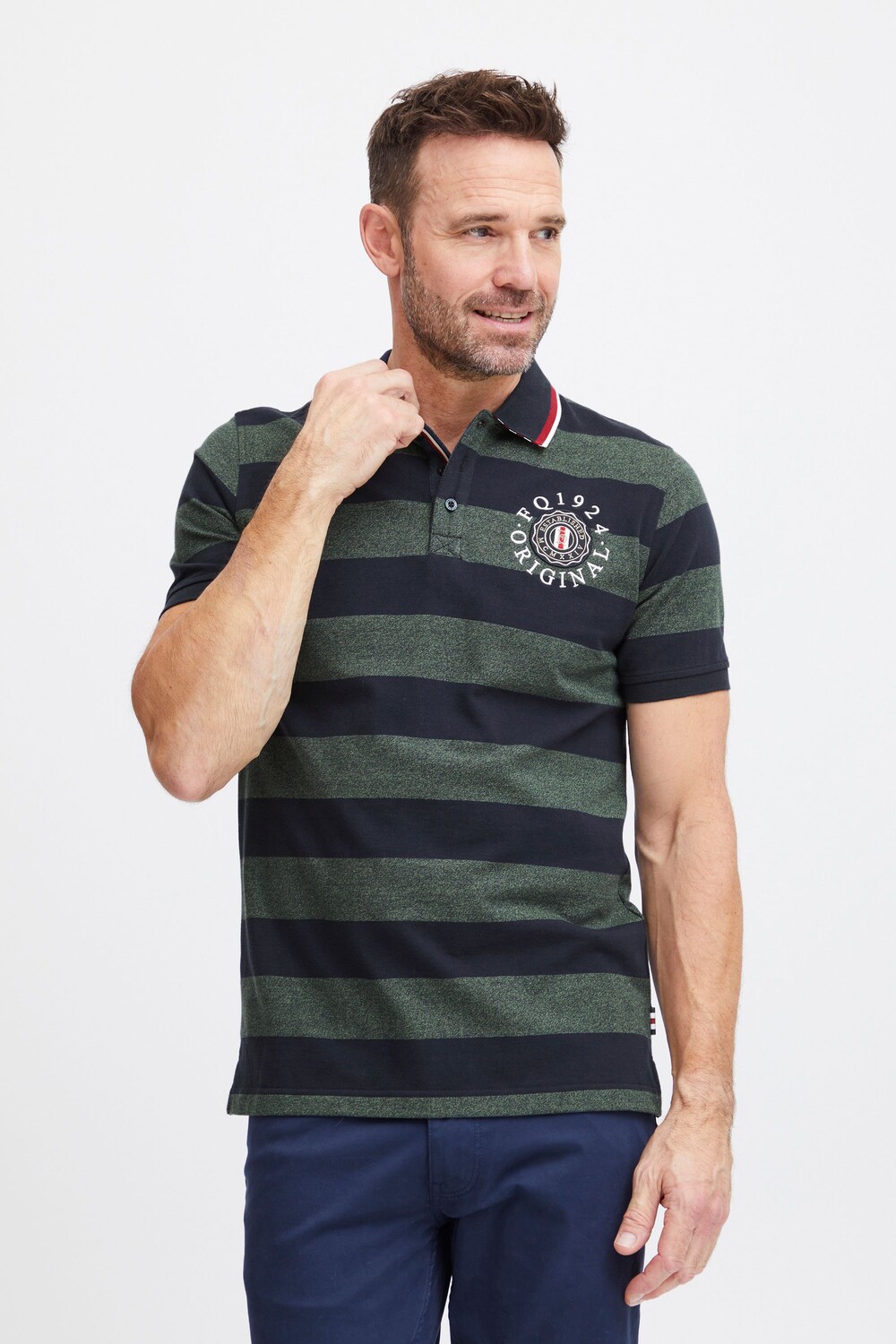 

Поло FQ1924 FQPeter striped polo piqu‚àö¬© 21900556, зеленый