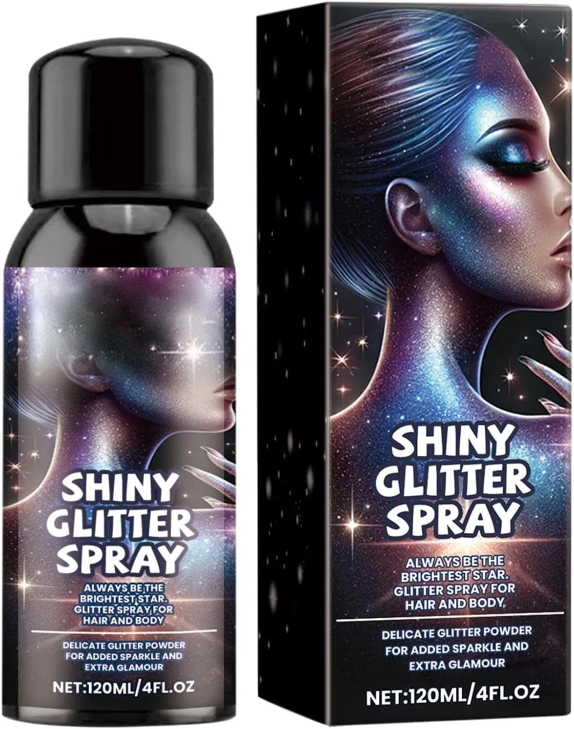Спрей с блестками для тела и волос Glitter Spray, 171 мл