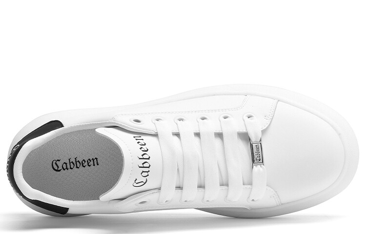 Кеды мужские, Обувь для скейтбординга Мужская низкая Cabbeen, цвет White/Gold — фото 3