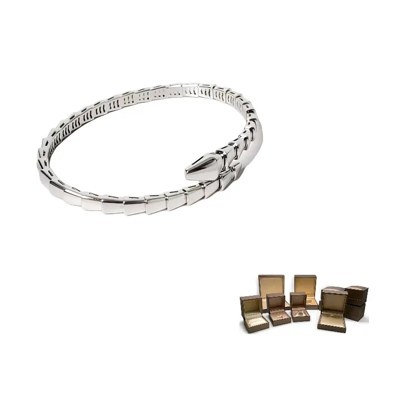 

BVLGARI Браслет SERPENTI VIPER 18K White Gold Bangles Women's Silver
