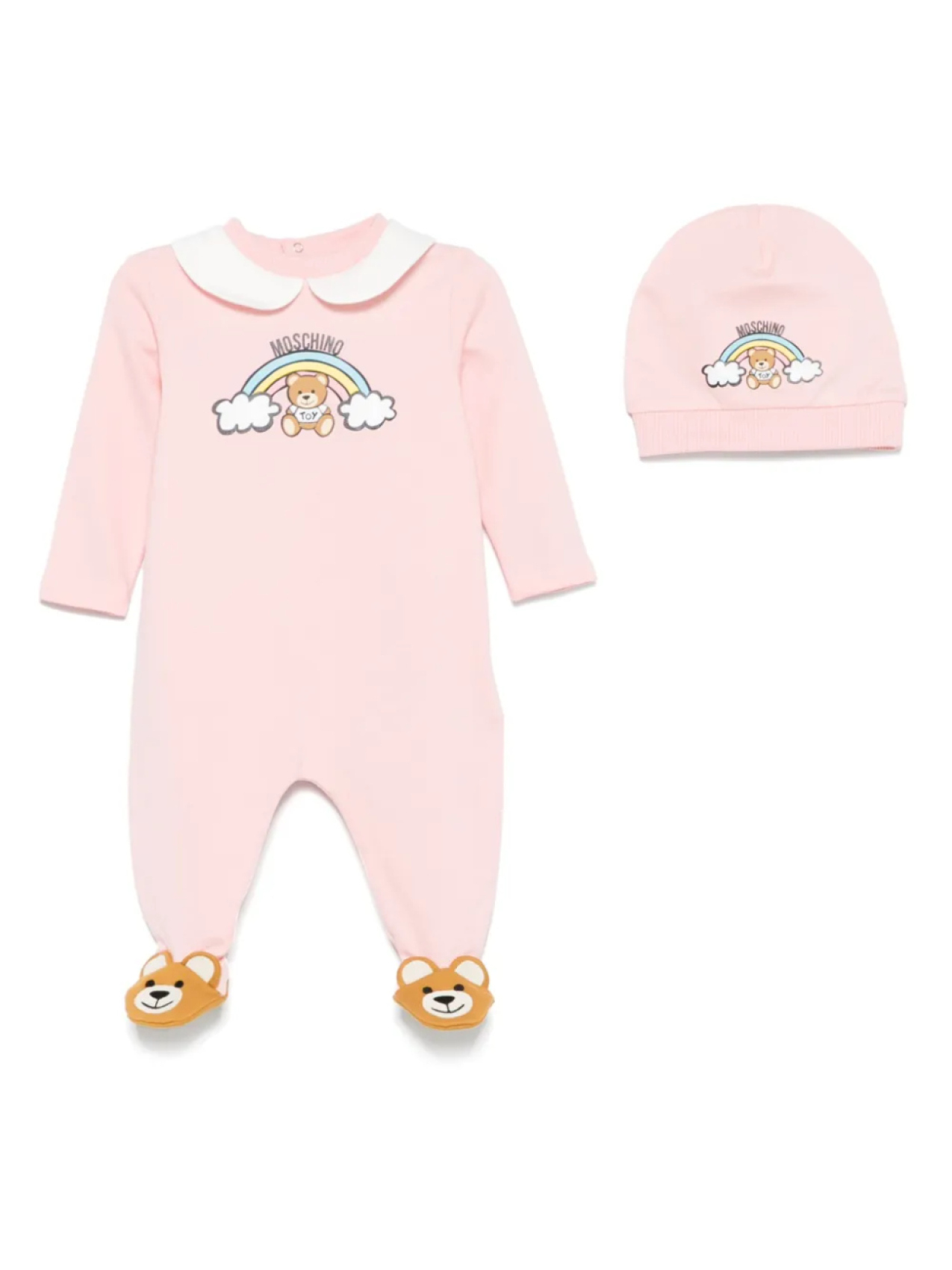 

Moschino Kids Teddy Bear комплект для малышей, розовый