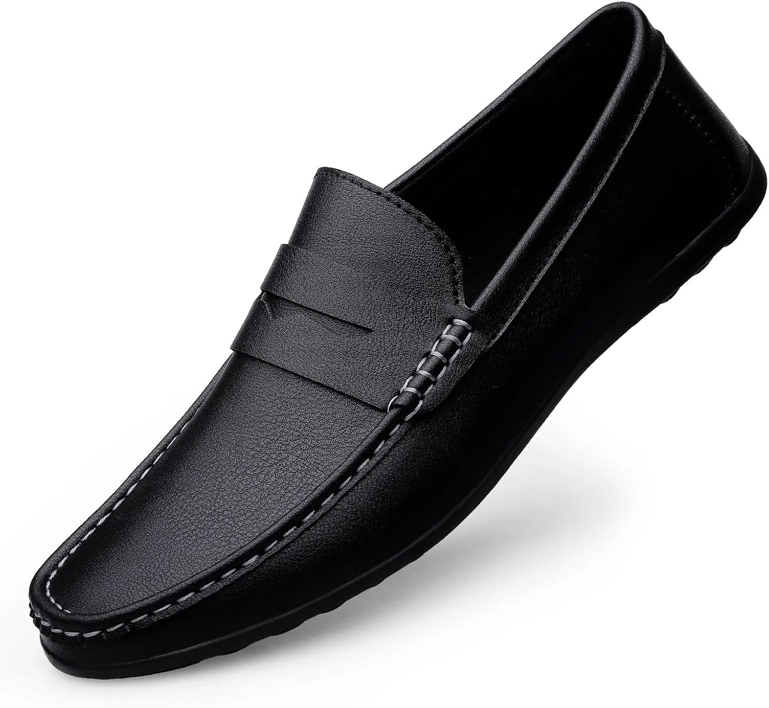 Лоферы мужские из искусственной кожи, черный TAYGUM