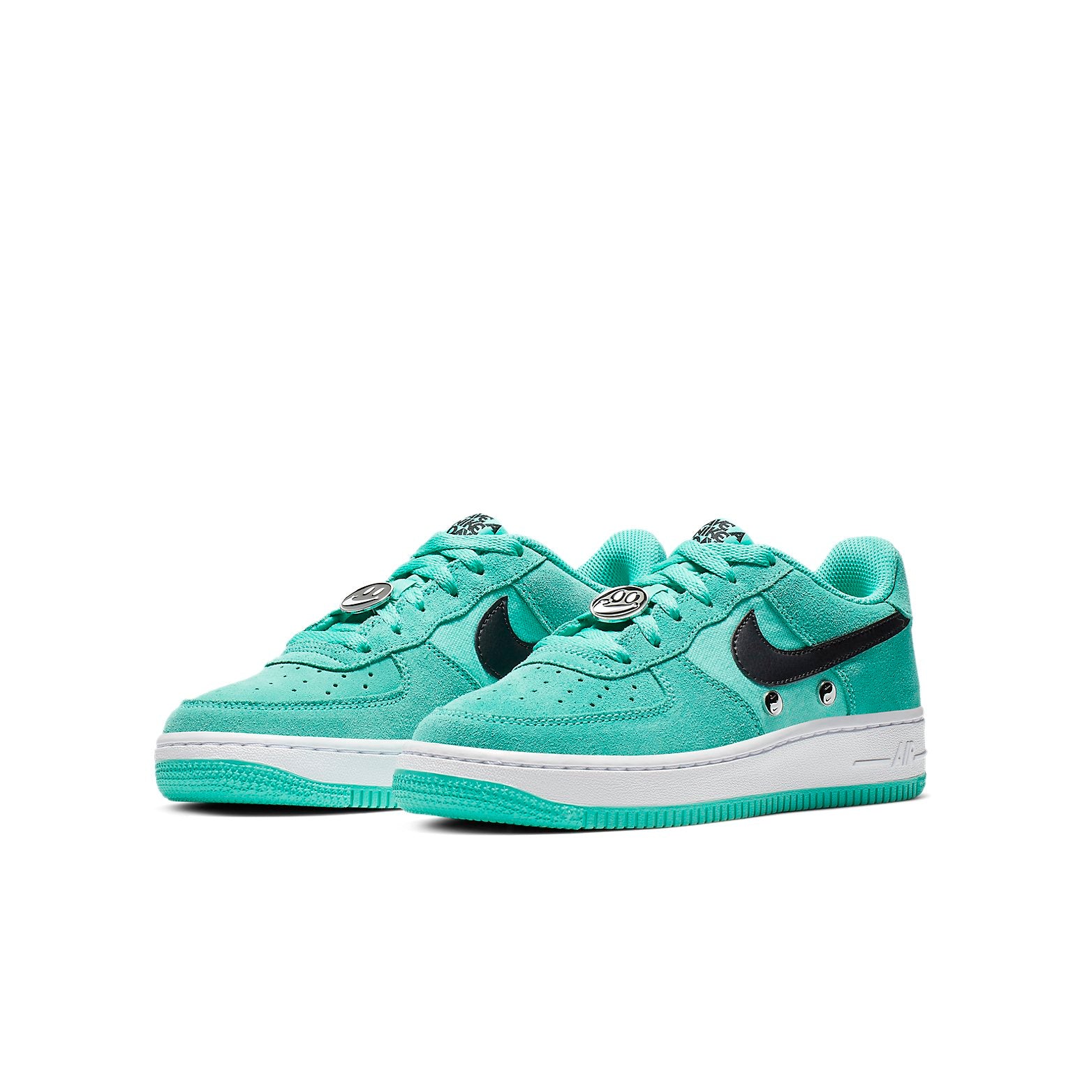Кроссовки (GS) NikeAir Force 1 Low 'Have A Nike Day - Hyper Jade' BQ8273-300, зеленый — фото 3