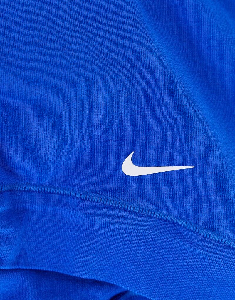 Набор из 3 хлопковых боксеров-боксеров Nike черного/темно-синего/синего цвета — фото 2