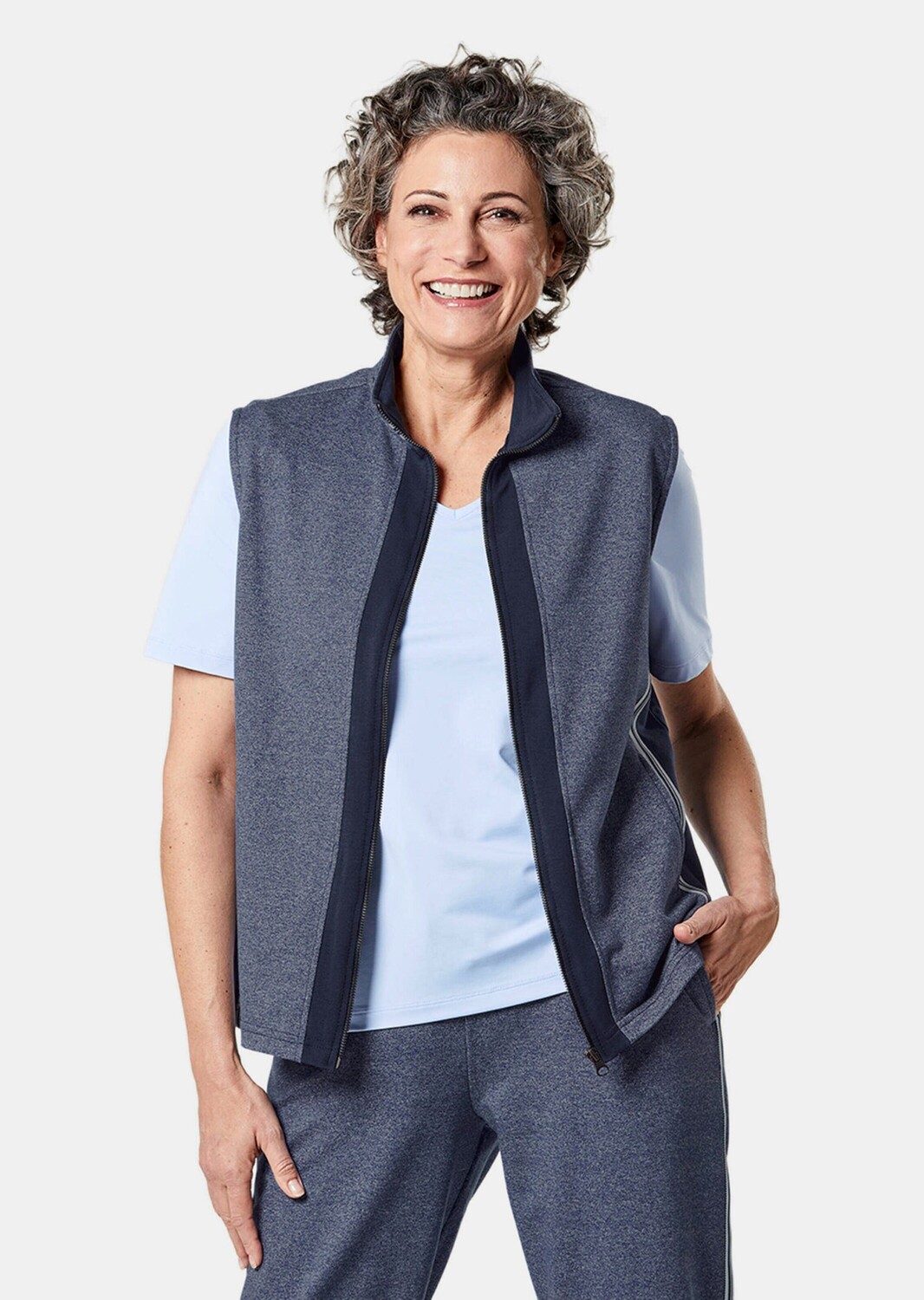 

Утепленный жилет GOLDNER Freizeit, цвет jeansblau/marine