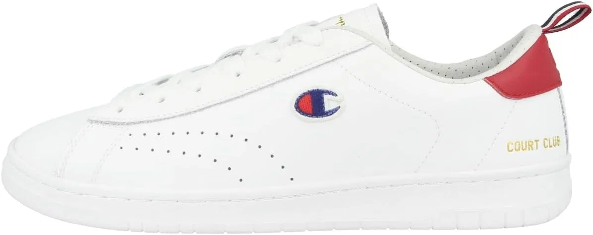 Кроссовки Champion Men's Court Club Patch Low, White Red Blue S21363 Ww002
