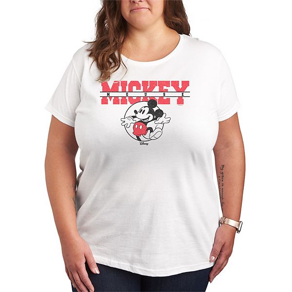 

Футболка Plus size с принтом Mickey Mouse Collegiate Disney, White, Белый, Футболка Plus size с принтом Mickey Mouse Collegiate Disney, White