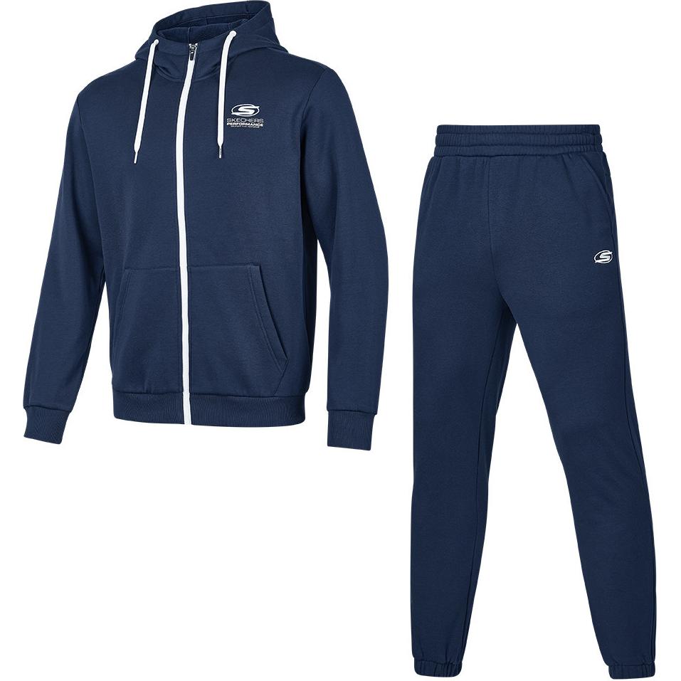 

Повседневная спортивная одежда Мужская темно-синяя футболка Skechers, Navy Blue-002Z