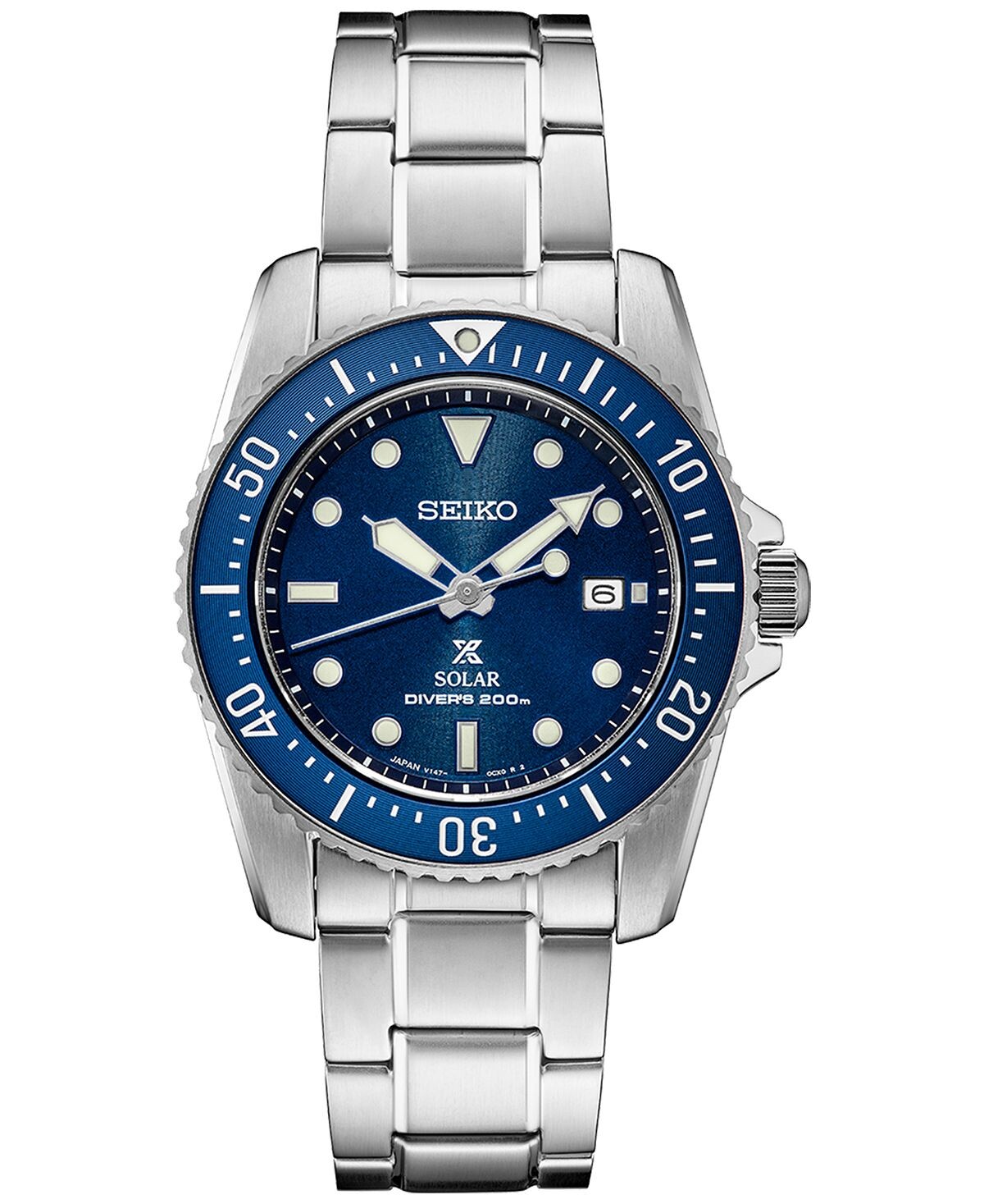 

Солнечные часы-браслет Prospex из нержавеющей стали 38 мм Seiko