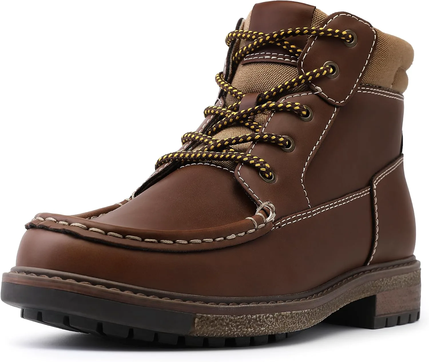 Мужские повседневные ботинки MIXIN Chukka из искусственной кожи, коричневый