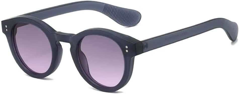 

Солнцезащитные очки Punk Rivet Round Gradient Jelly с защитой от УФ-излучения UV400 для женщин и мужчин. Легкая оправа, подходит для занятий спортом на открытом воздухе, бега и езды UYPTK, Blue Gray Purple