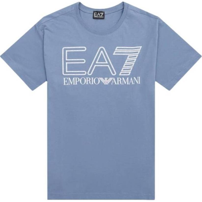 

EMPORIO ARMANI Футболка мужская серо-синяя