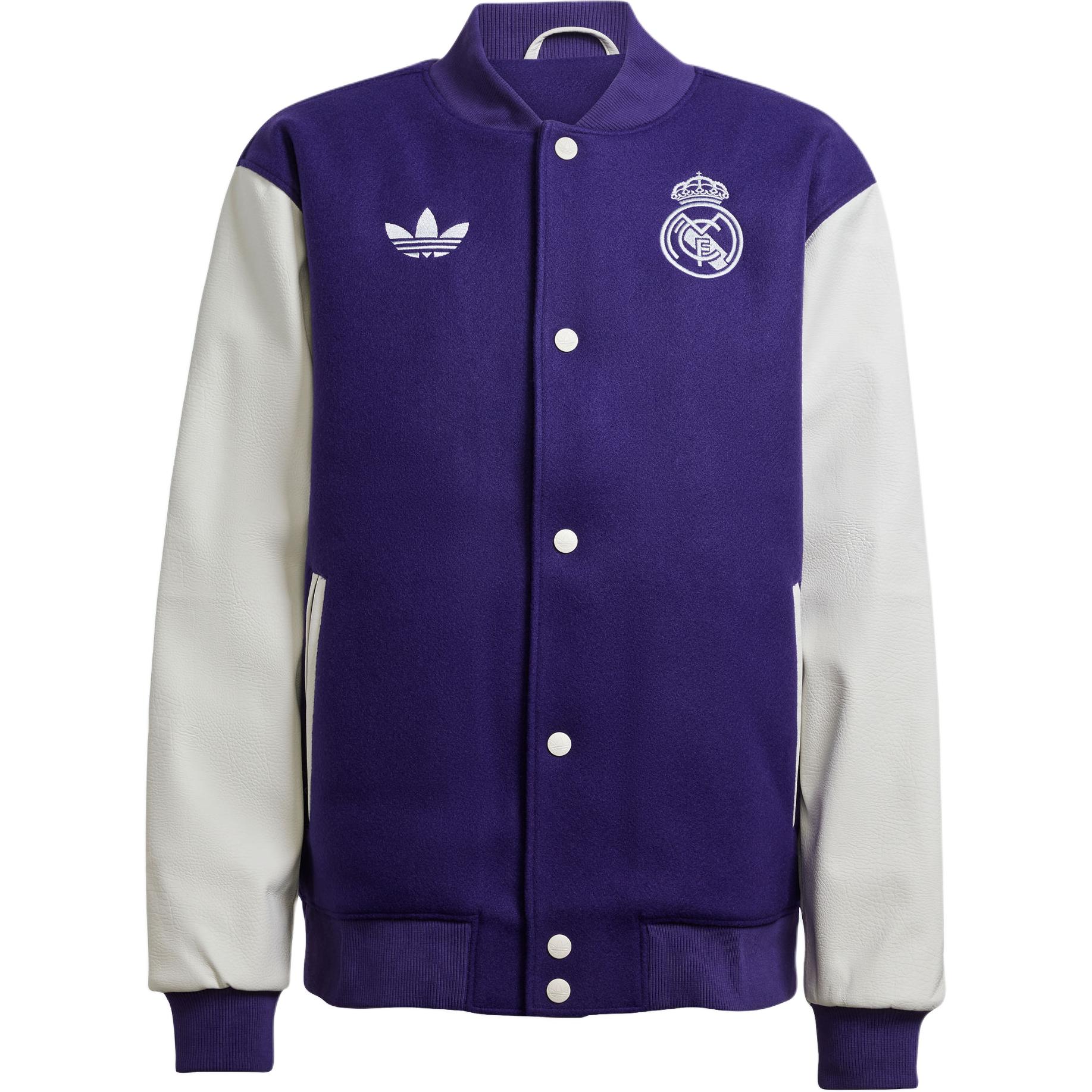 

Adidas Originals Вышитая бомбер Adidas Trefoil, Purple
